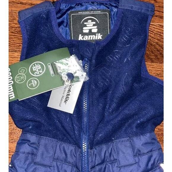NWT Kamik Kids Snow Pants with Fleece Bib Snowsuit Size 4 - Picture 2 of 7